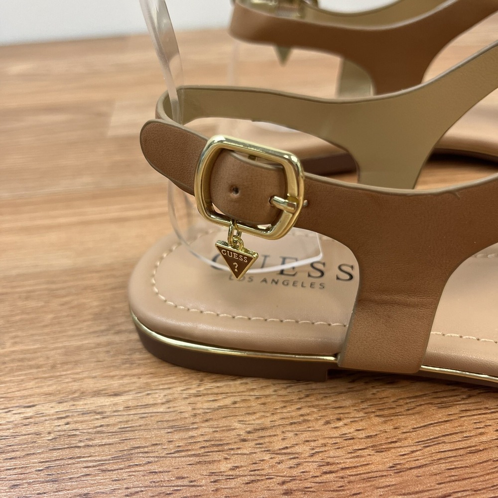 Guess Caramel T-Strap Women's Sandals Tan Size 6 NEW - Picture 5 of 10